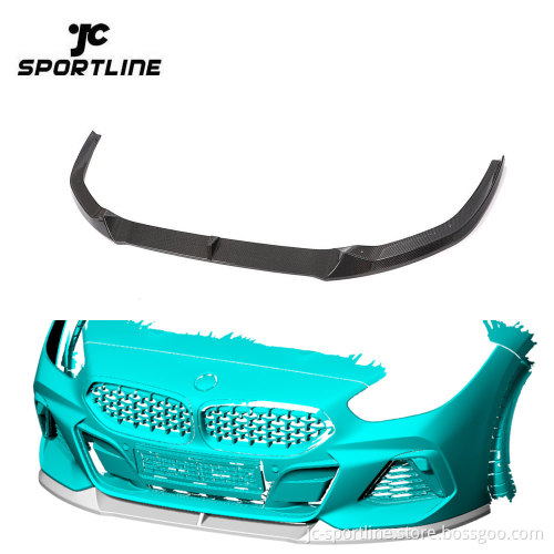 JCSPORTLINE Carbon Fiber Z4 G29 Front Bumper Lip for BMW Z4 M40i Convertible 2019-2020
